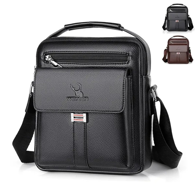 Travel Accessories Leather - بو الجلود حقيبة الكتف للرجال ،