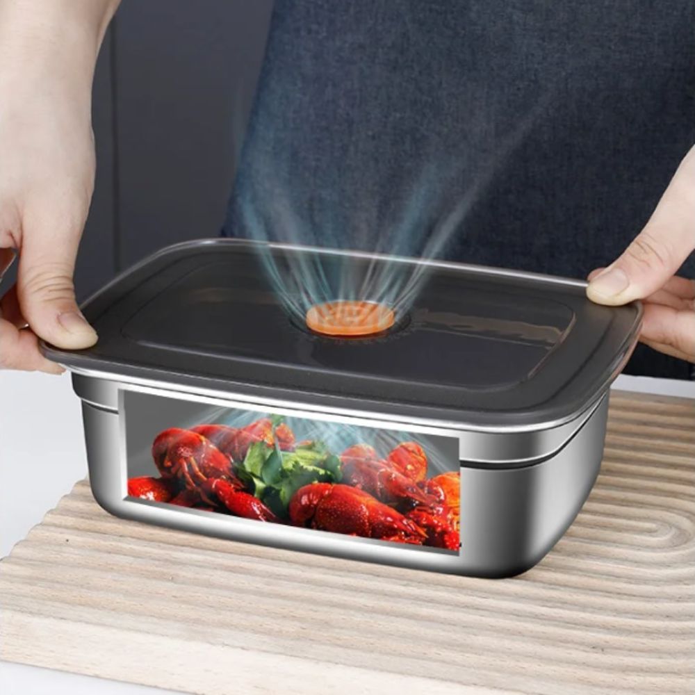 Travel Kitchen Accessories - صندوق حفظ محمول من الفولاذ المقاوم