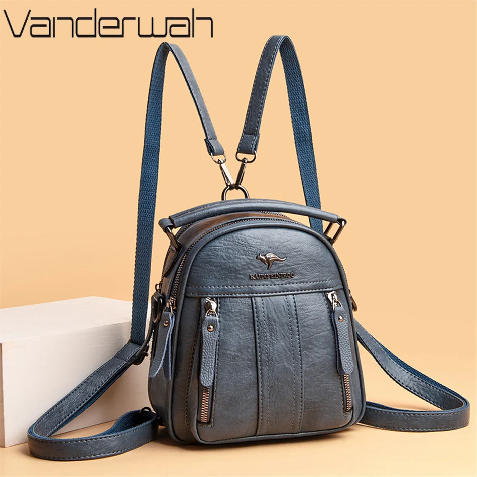 Travel Accessories Leather - 4 في 1 حقائب ظهر جلدية
