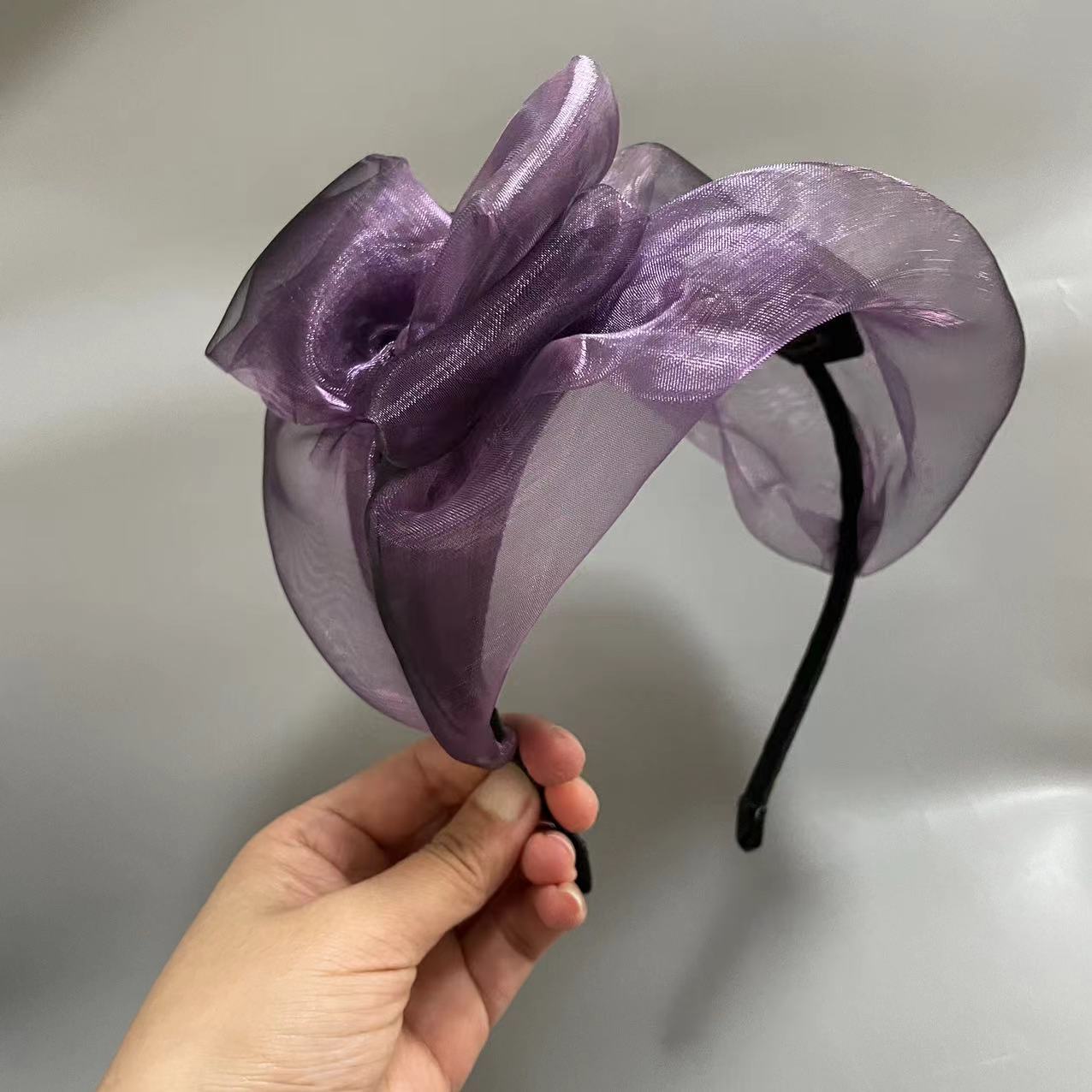 Travel Hair Accessories - عصابة رأس فرنسية من التول المتدرج