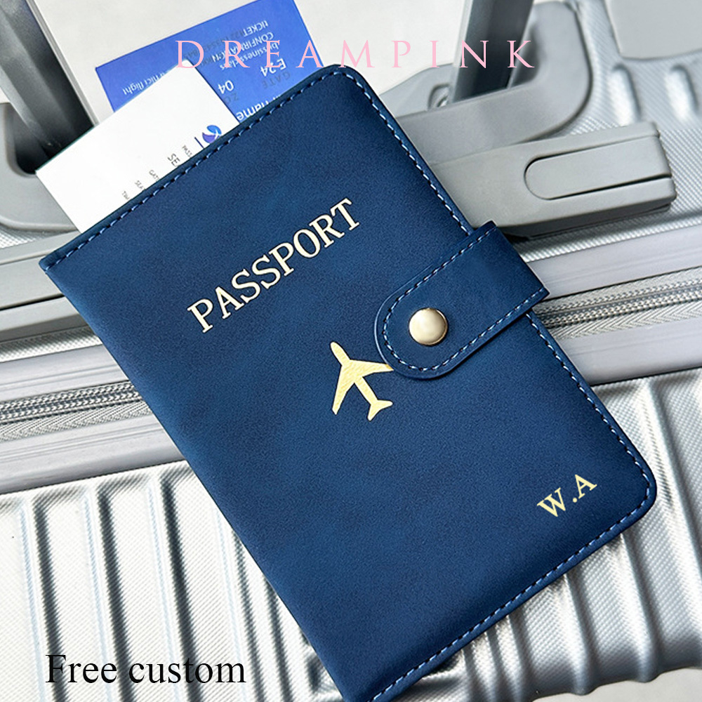 Travel Accessories Gifts For Women - تخصيص اسم محفظة جواز السفر الفاخرة