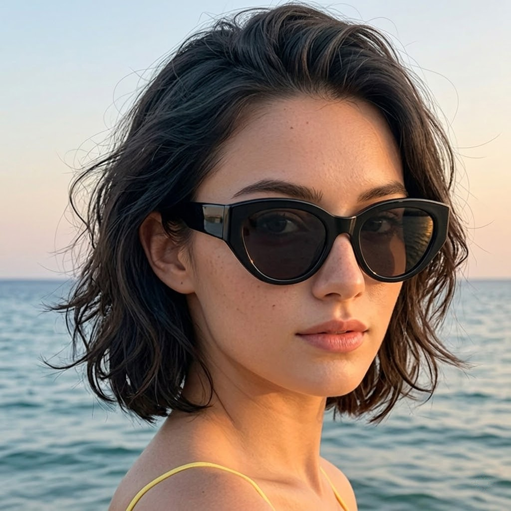 Travel Accessories Designer - نظارات شمسية كلاسيكية مستقطبة بعدسات عين