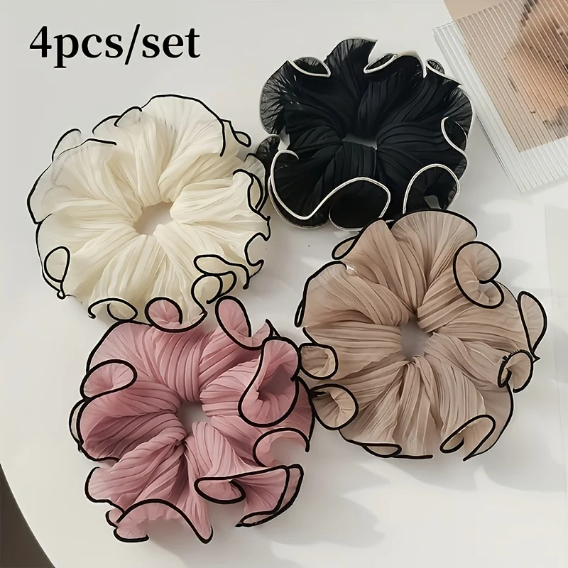 Travel Accessories Kit - 4 قطع/مجموعة ربطات شعر أنيقة من