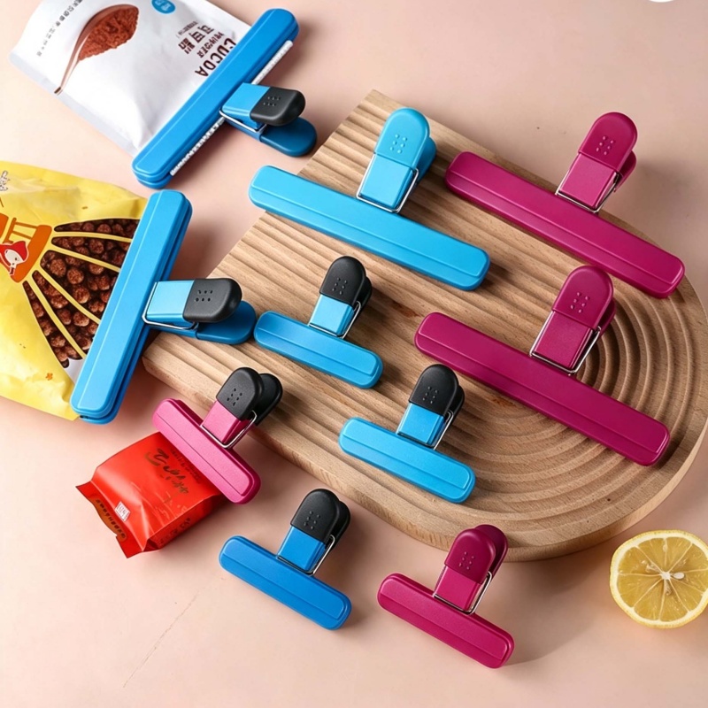Travel Kitchen Accessories - 4 قطع من مشابك تثبيت الأكياس