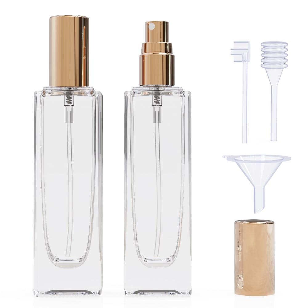 Travel Accessories High End - قطعتان من رذاذ زجاجة عطر فارغة