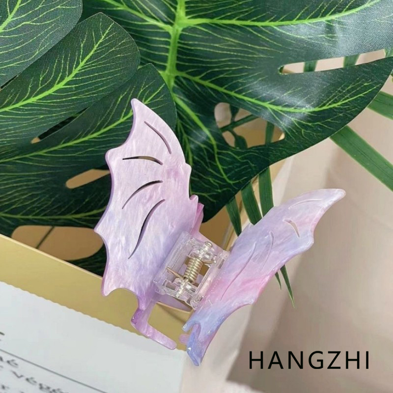 Quirky Travel Accessories - HANGZHI الأرجواني غرامة بريق الخفافيش مشبك