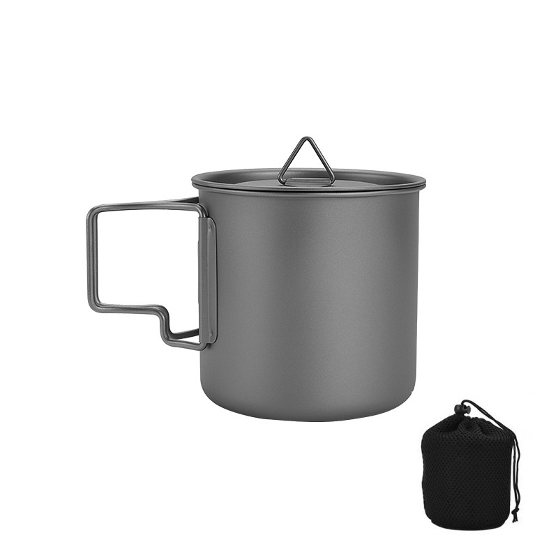 كوب تخييم من التيتانيوم بمقبض  - مراجعة Travel Kitchen Accessories وسعره