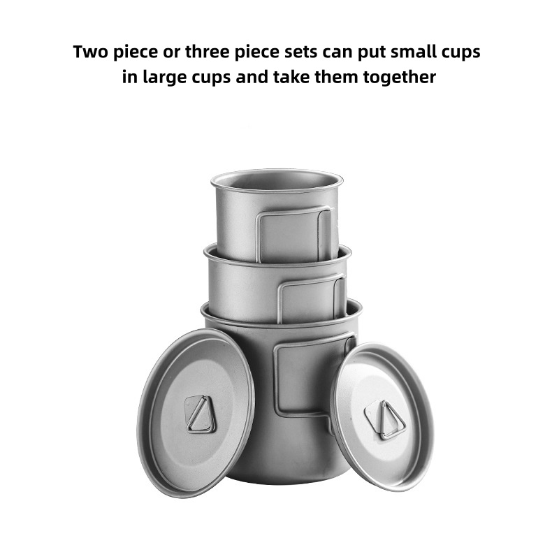 كوب تخييم من التيتانيوم بمقبض  - مراجعة Travel Kitchen Accessories وسعره
