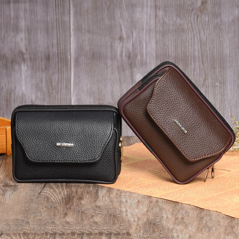 حقيبة خصر رجالية من الجلد الصن - مراجعة Travel Accessories Leather وسعره