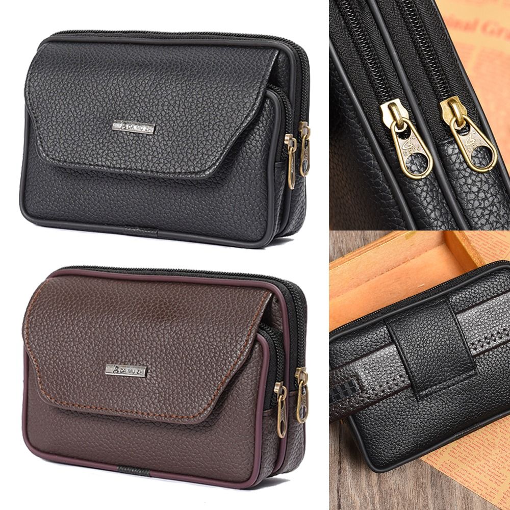 حقيبة خصر رجالية من الجلد الصن - مراجعة Travel Accessories Leather وسعره