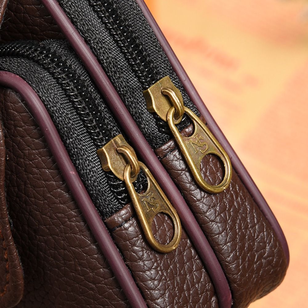 حقيبة خصر رجالية من الجلد الصن - مراجعة Travel Accessories Leather وسعره