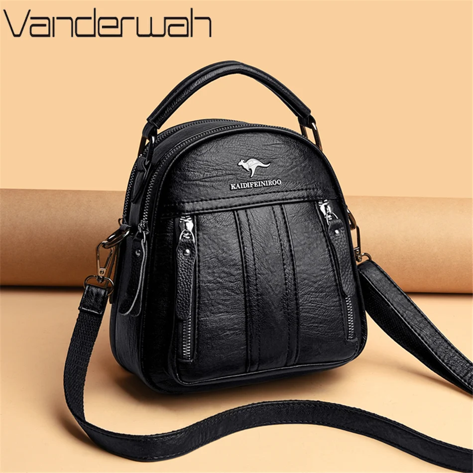 4 في 1 حقائب ظهر جلدية متعددة  - مراجعة Travel Accessories Leather وسعره