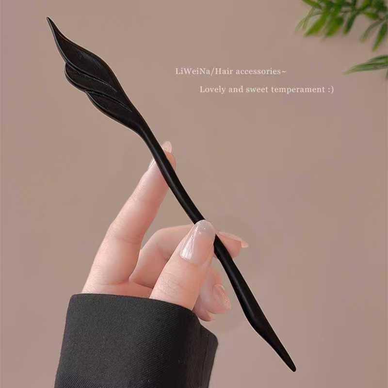 دبوس شعر خشبي رائع نحت دبوس ال - مراجعة Travel Accessories High End وسعره