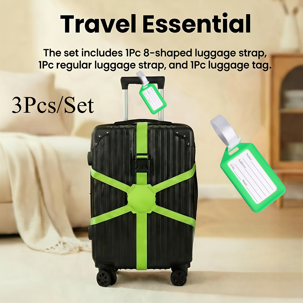 طقم من 3 قطع (حزامان للأمتعة و - مراجعة Travel Accessories Designer وسعره