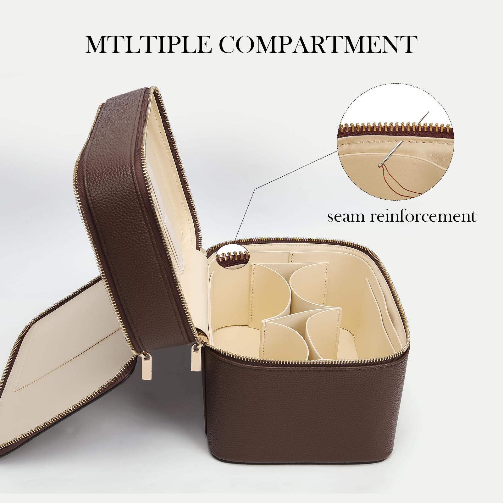 حقيبة مستحضرات تجميل فاخرة كبي - مراجعة Travel Accessories Leather وسعره