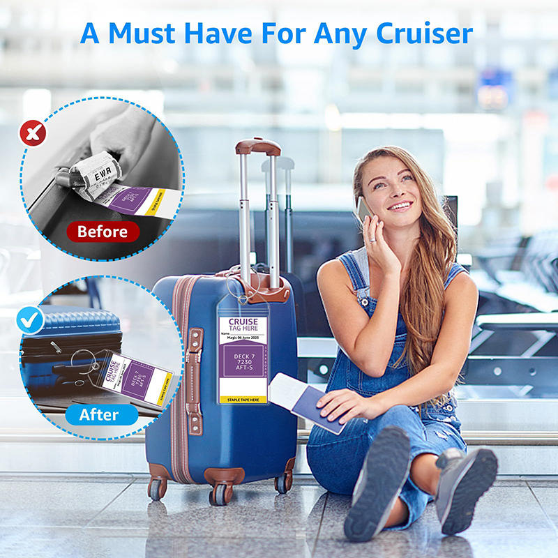5 قطع من بطاقات الأمتعة البسيط - مراجعة Travel Accessories International وسعره