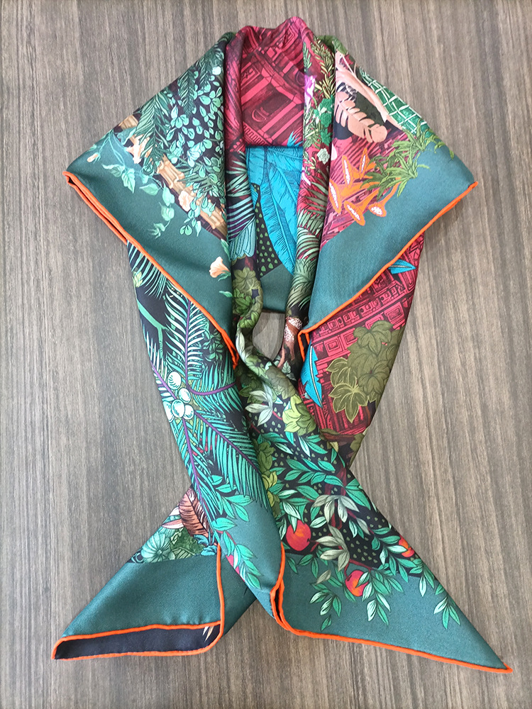 وشاح حريري 90 سم للنساء، منادي - مراجعة Travel Hair Accessories وسعره