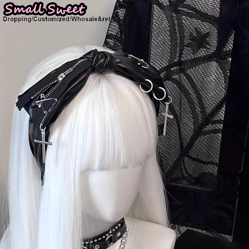 ربطة رأس جلدية بنمط بانك داكن  - مراجعة Travel Accessories Girls وسعره