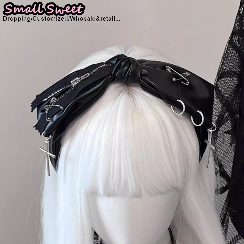 ربطة رأس جلدية بنمط بانك داكن  - مراجعة Travel Accessories Girls وسعره