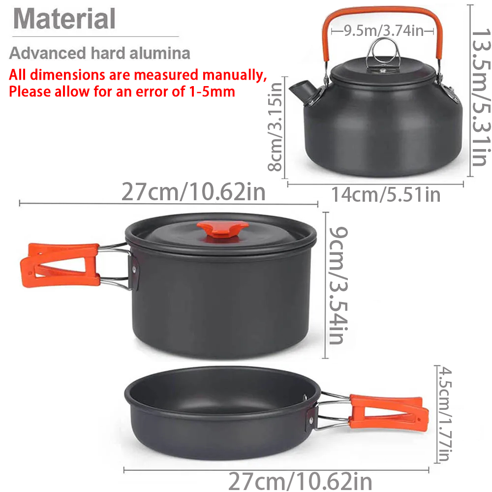 1 قطعة/1 مجموعة التخييم تجهيزا - مراجعة Travel Kitchen Accessories وسعره
