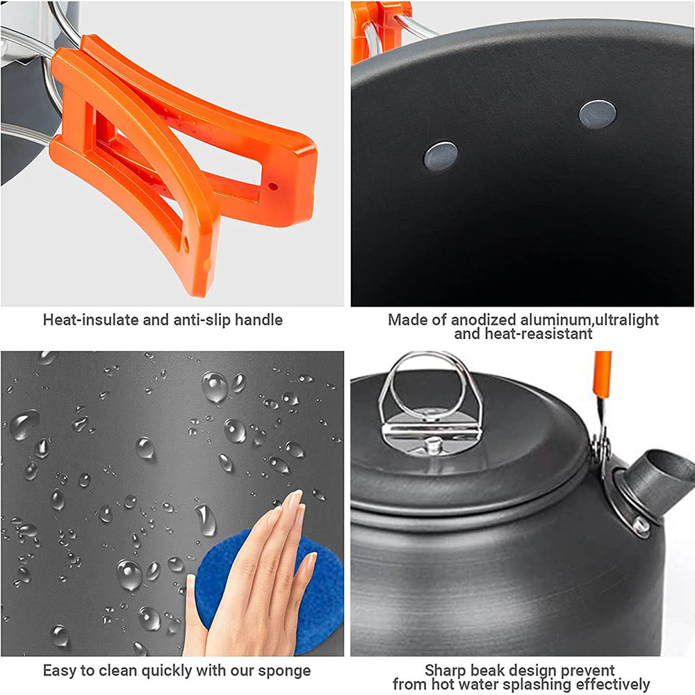 1 قطعة/1 مجموعة التخييم تجهيزا - مراجعة Travel Kitchen Accessories وسعره
