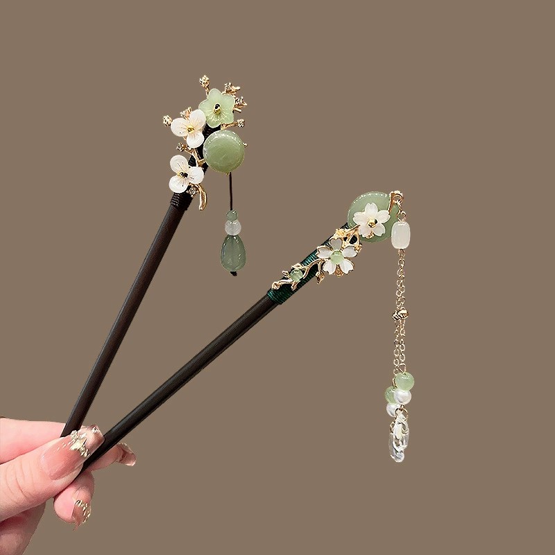 دبوس شعر خشبي عتيق للنساء عصا  - مراجعة Travel Hair Accessories وسعره