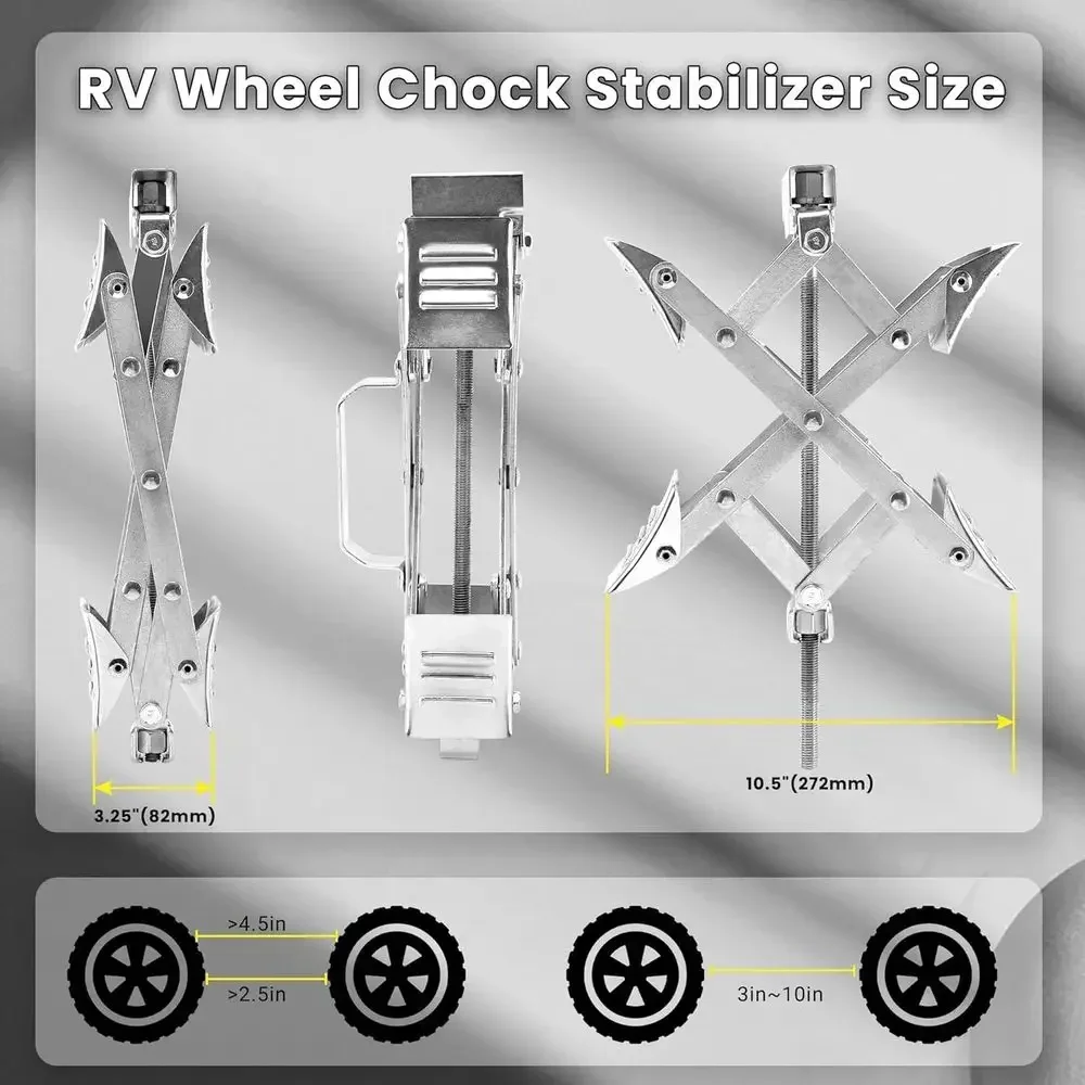 حاجز عجلات RV على شكل X يناسب  - مراجعة Travel Accessories وسعره