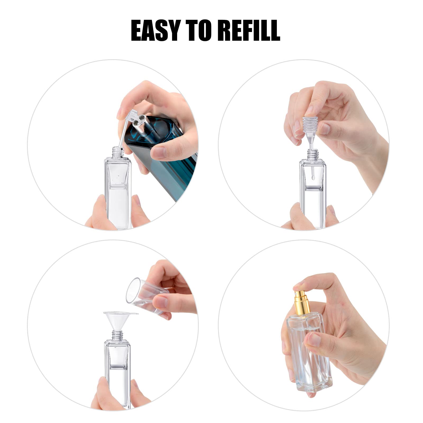 قطعتان من رذاذ زجاجة عطر فارغة - مراجعة Travel Accessories High End وسعره