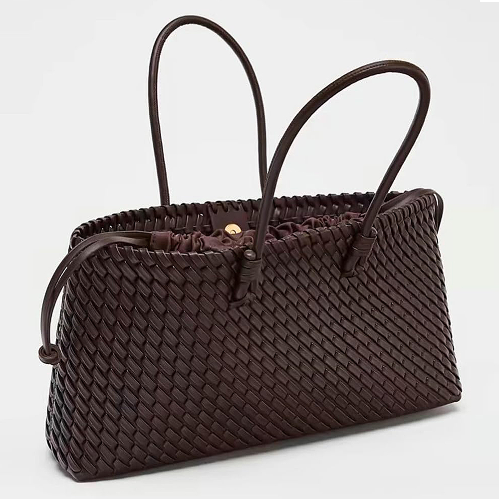 حقيبة يد نسائية كبيرة منسوجة م - مراجعة Travel Accessories Leather وسعره