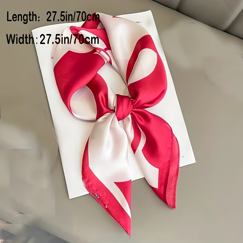 وشاح ساتان مطبوع بألوان زاهية  - مراجعة Travel Accessories Unisex وسعره