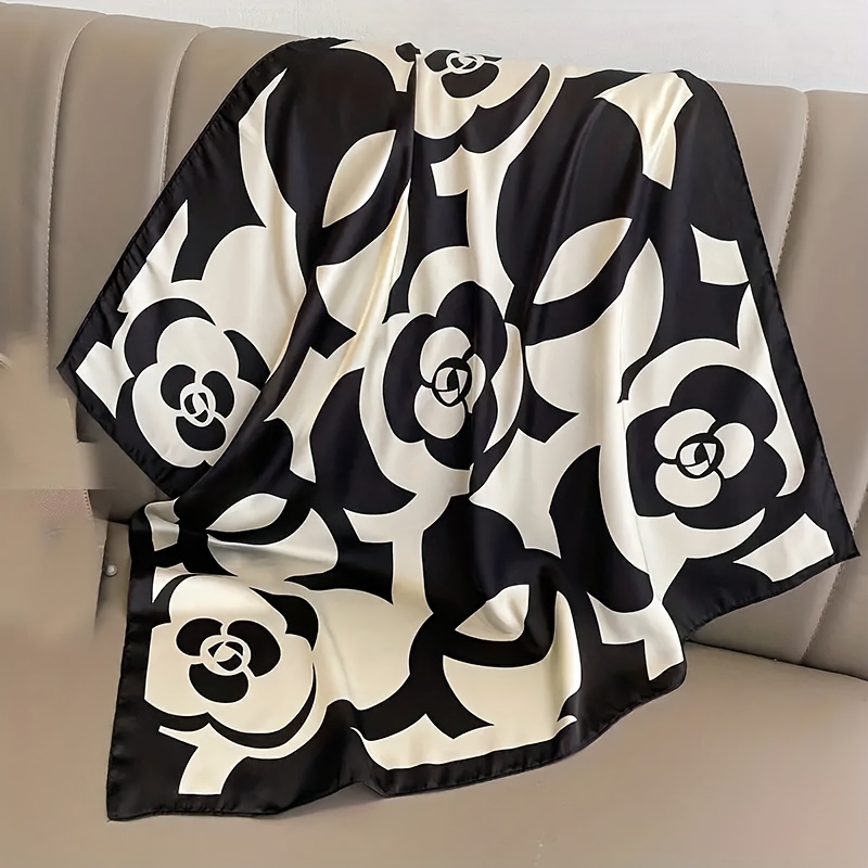 وشاح ساتان مطبوع بألوان زاهية  - مراجعة Travel Accessories Unisex وسعره